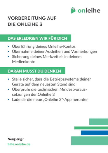 Vorbereitung auf Onleihe 3